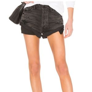 Alexander Wang hike rolled shorts in Grey Aged